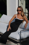 Just Stay Calm Maxi Dress Black