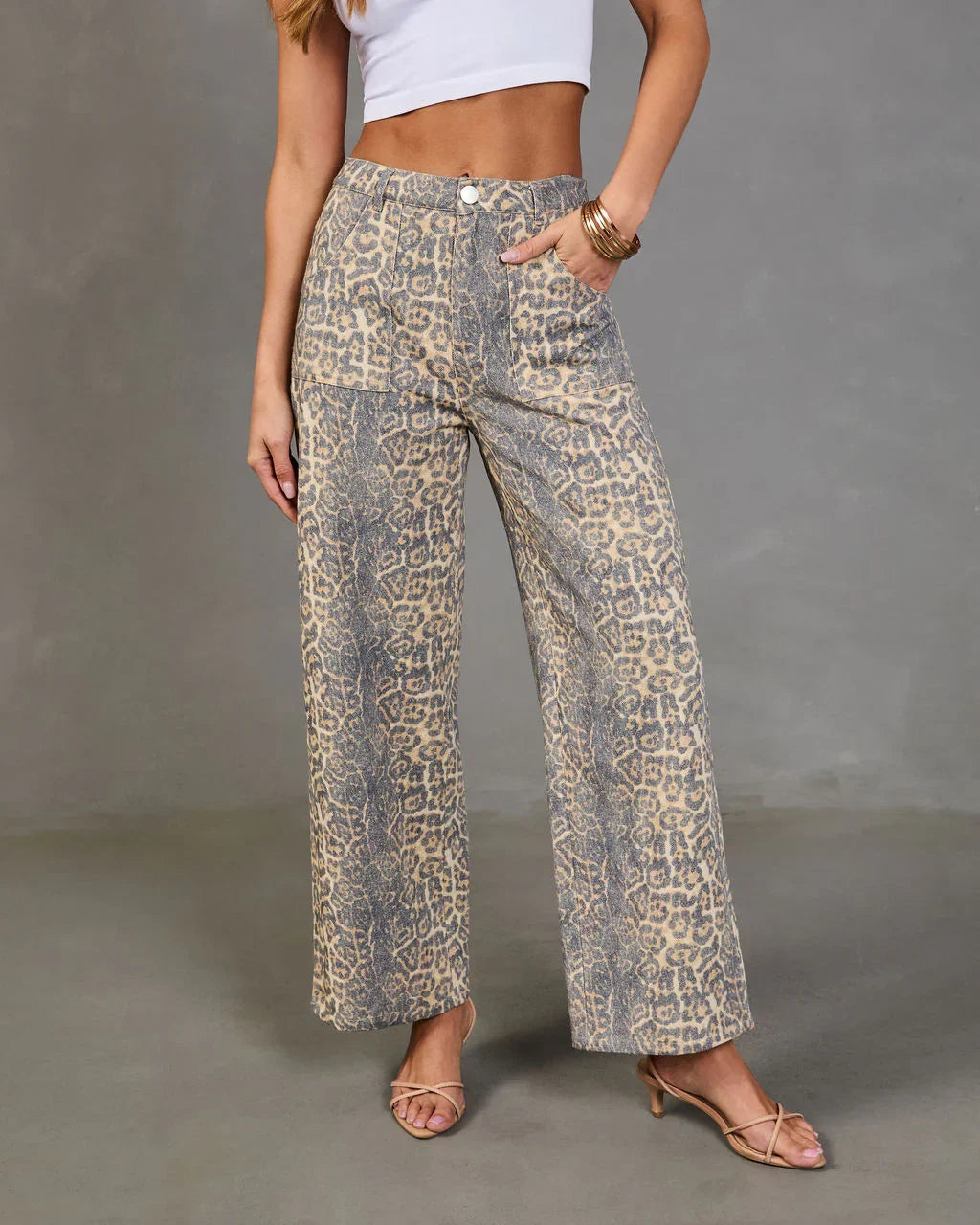 Moment In Time Leopard Print Pants