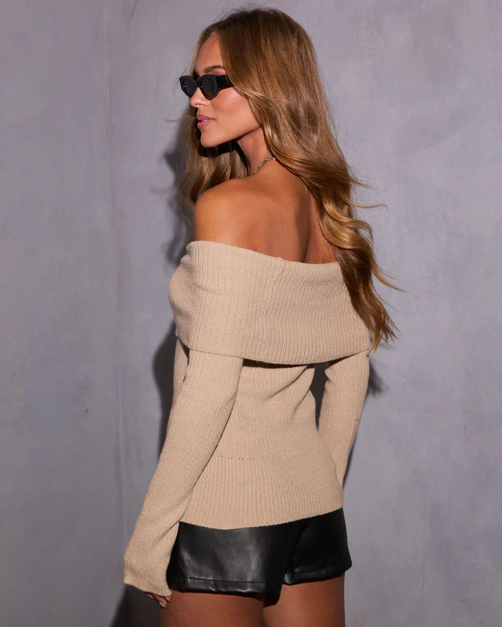 Lucina Knit Off The Shoulder Top