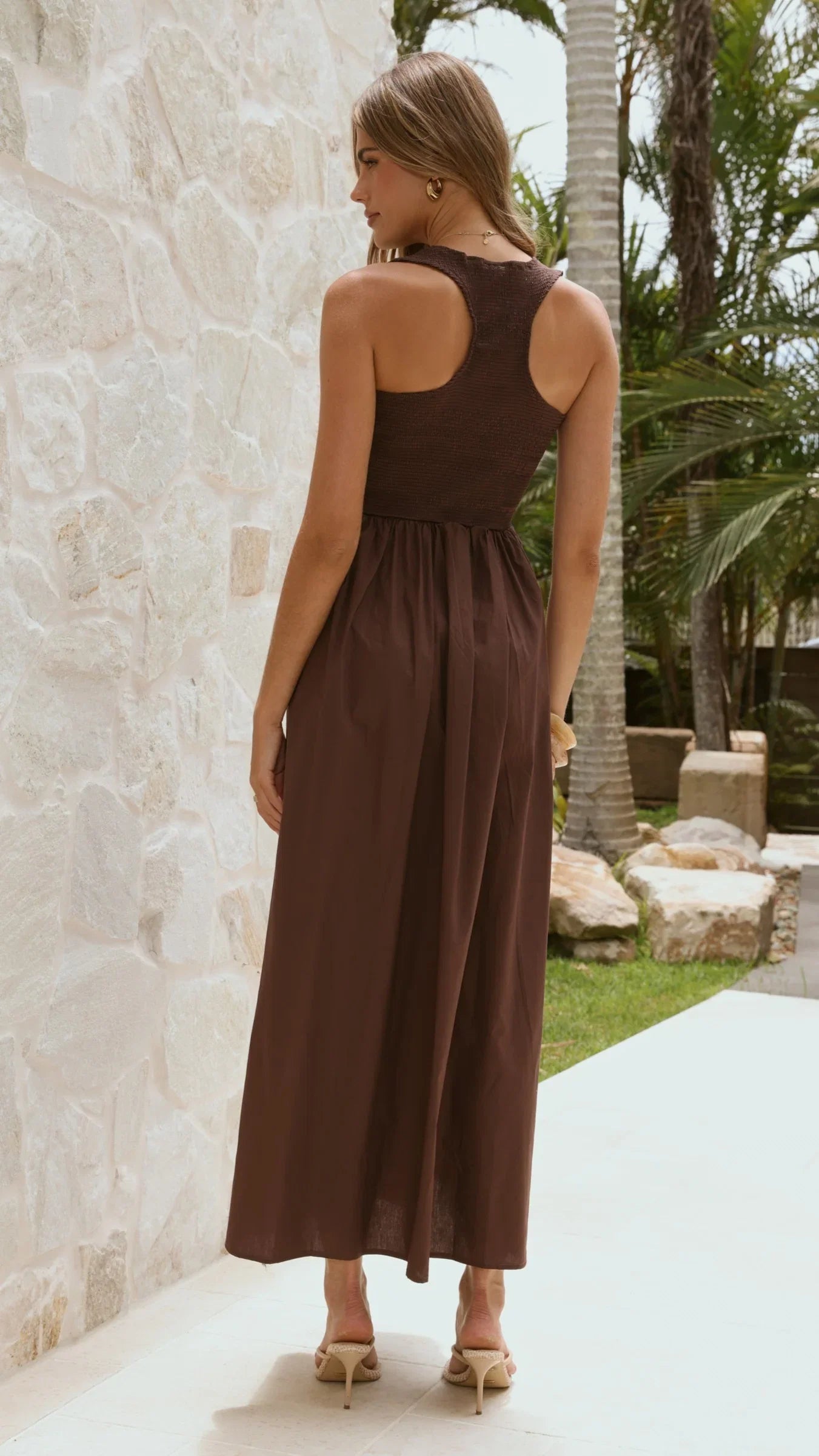 Amira Maxi Dress Chocolate