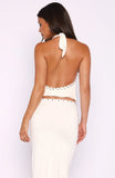 Sky Terrace Halter Top Cream