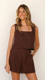 Tillie Crop Top Chocolate