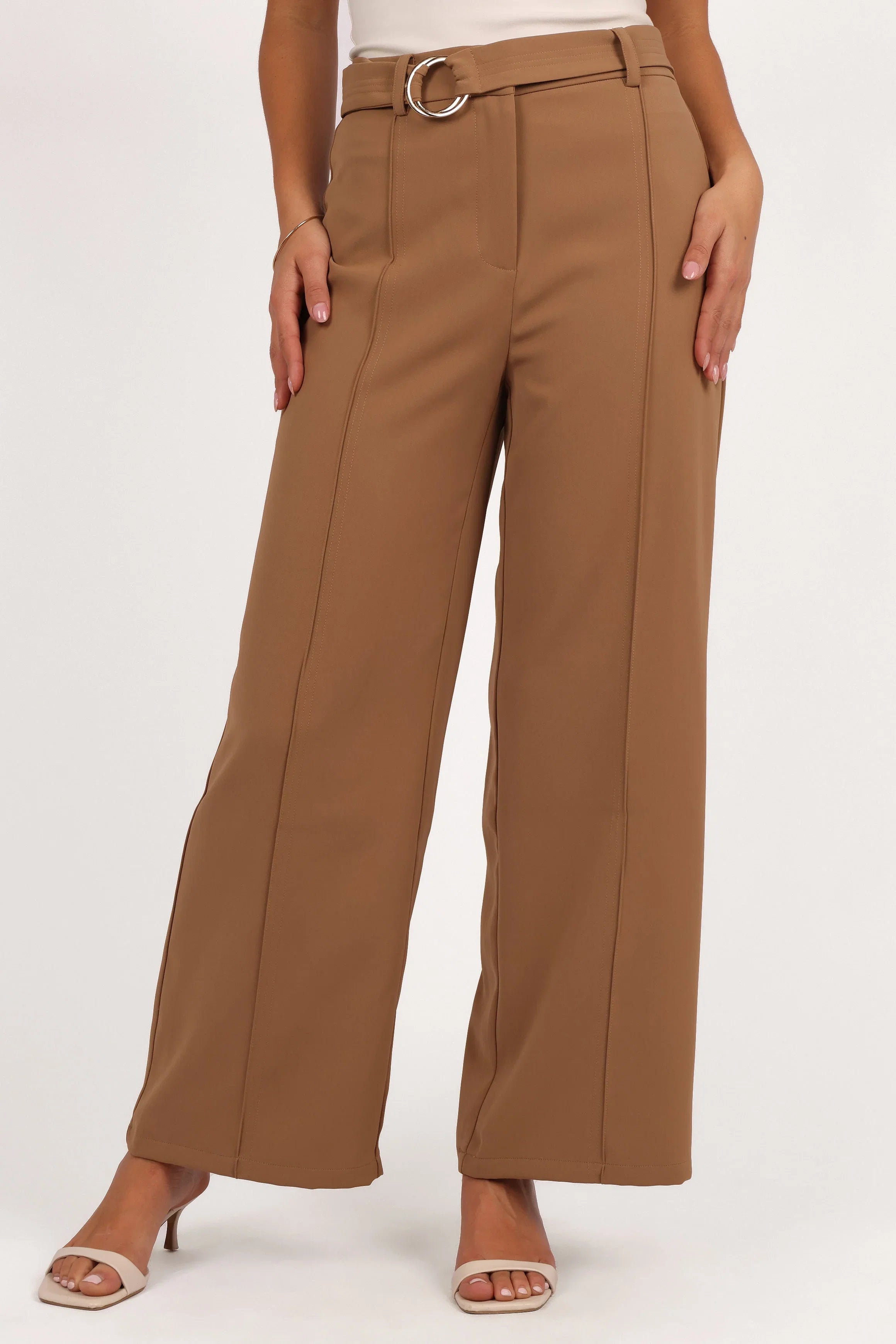 Elaine Belted Pant Mocha