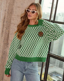 Waldorf Crest Diamond Print Sweater