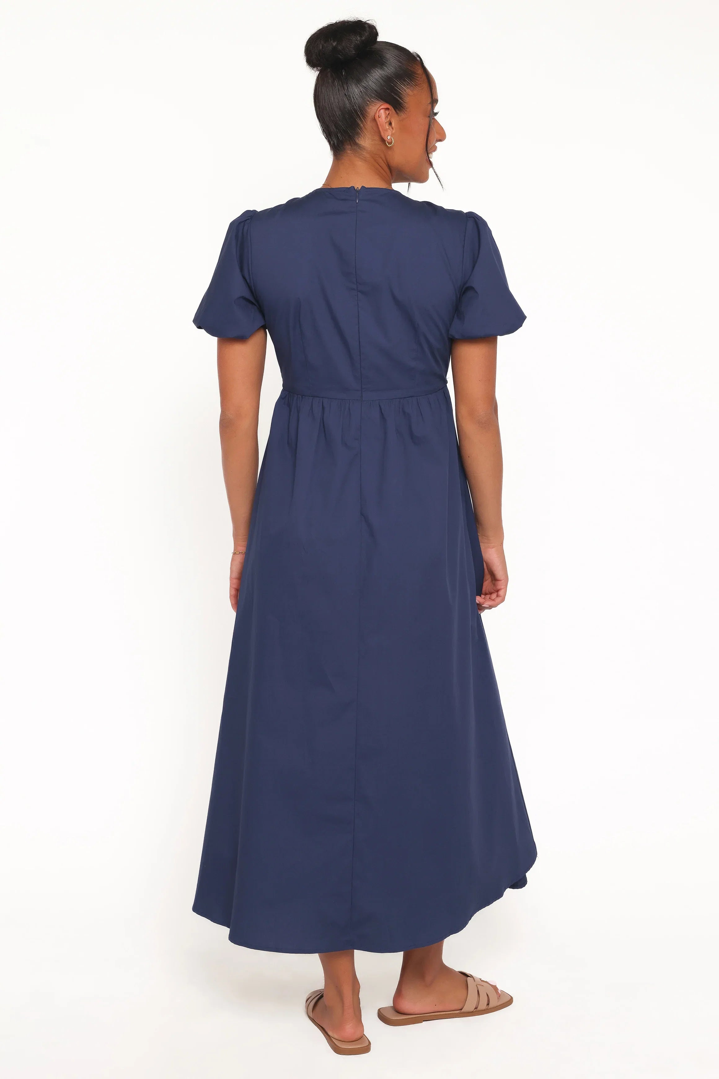 Ilyana Short Sleeve Maxi Dress Navy