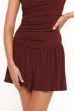 Troyan Mini Dress Chocolate Brown