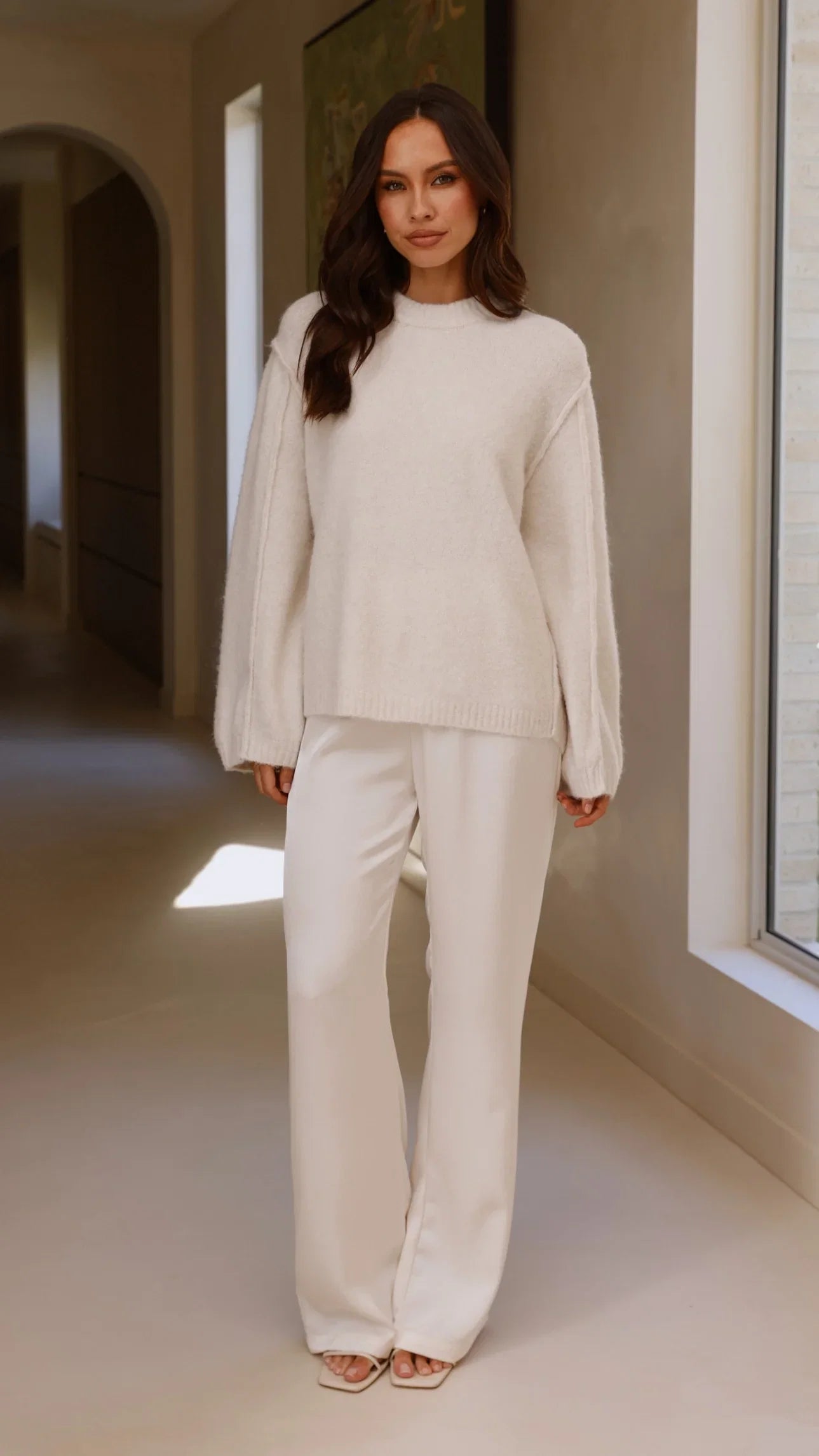Ally Knit Sweater Cream