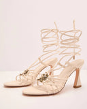 Sculpted Aura Strappy Lace Up Heels