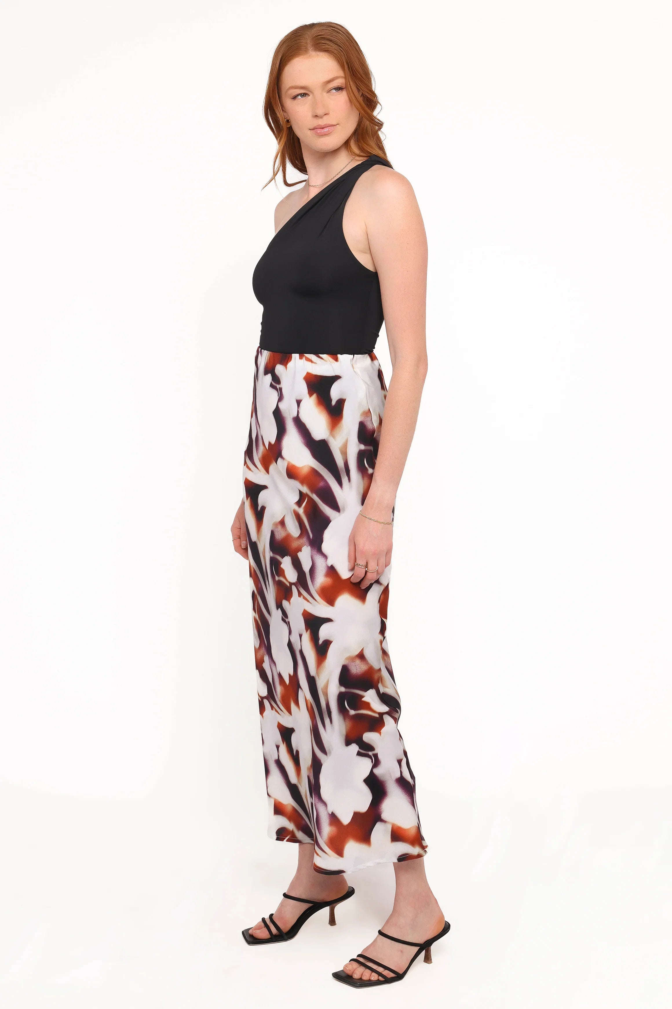 Cheryl Maxi Skirt Blurred Floral
