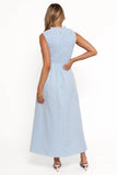 Lanna Maxi Dress Blue Gingham