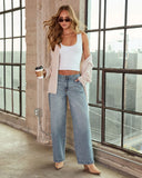 Melvine Rigid High Rise Wide Leg Jeans
