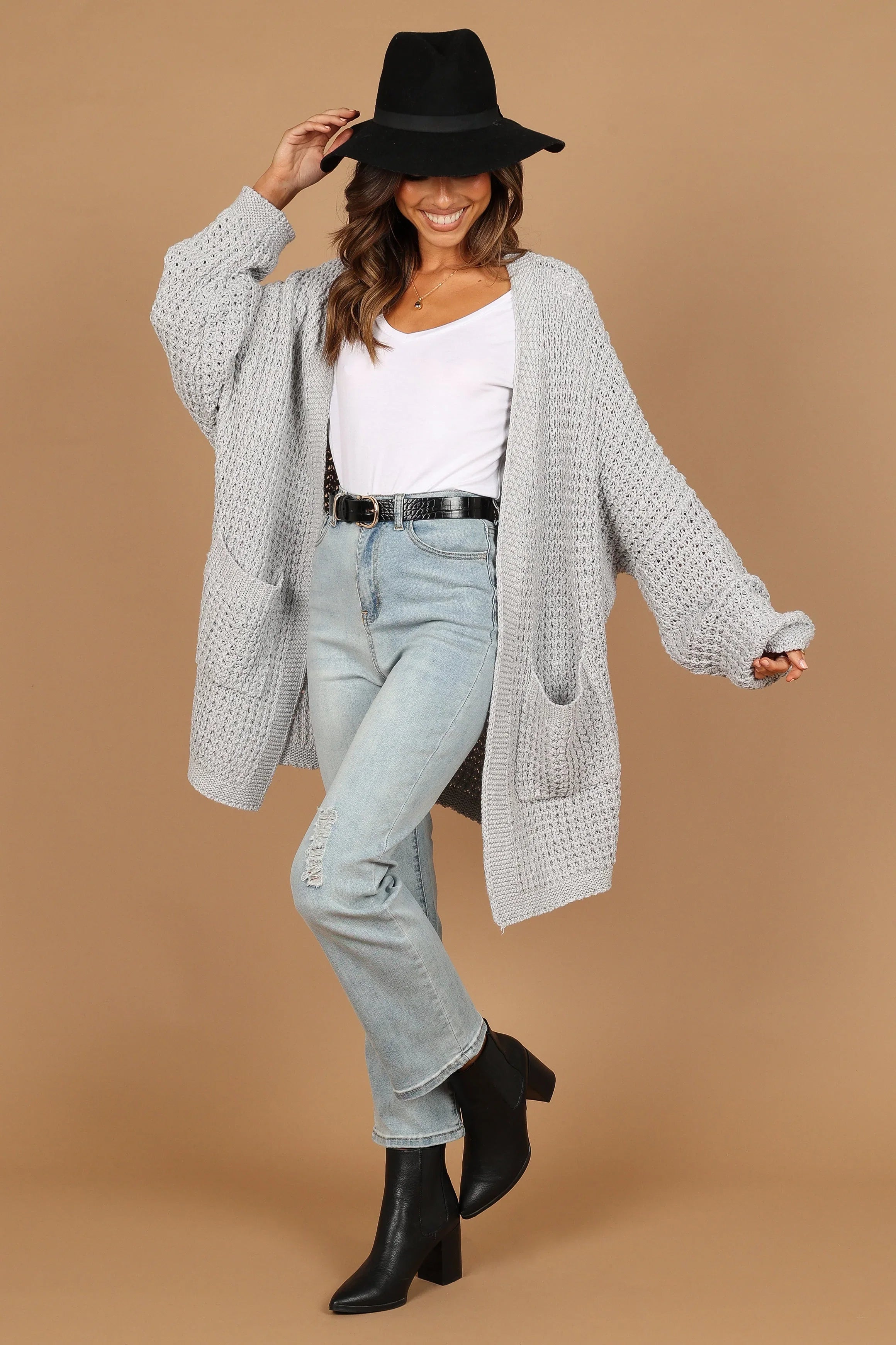 Leyonie Cardigan Grey