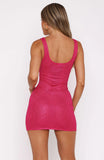 Gen Z Love Sequin Knit Mini Dress Pink