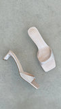 Yiri Heels Champagne Satin Diamante