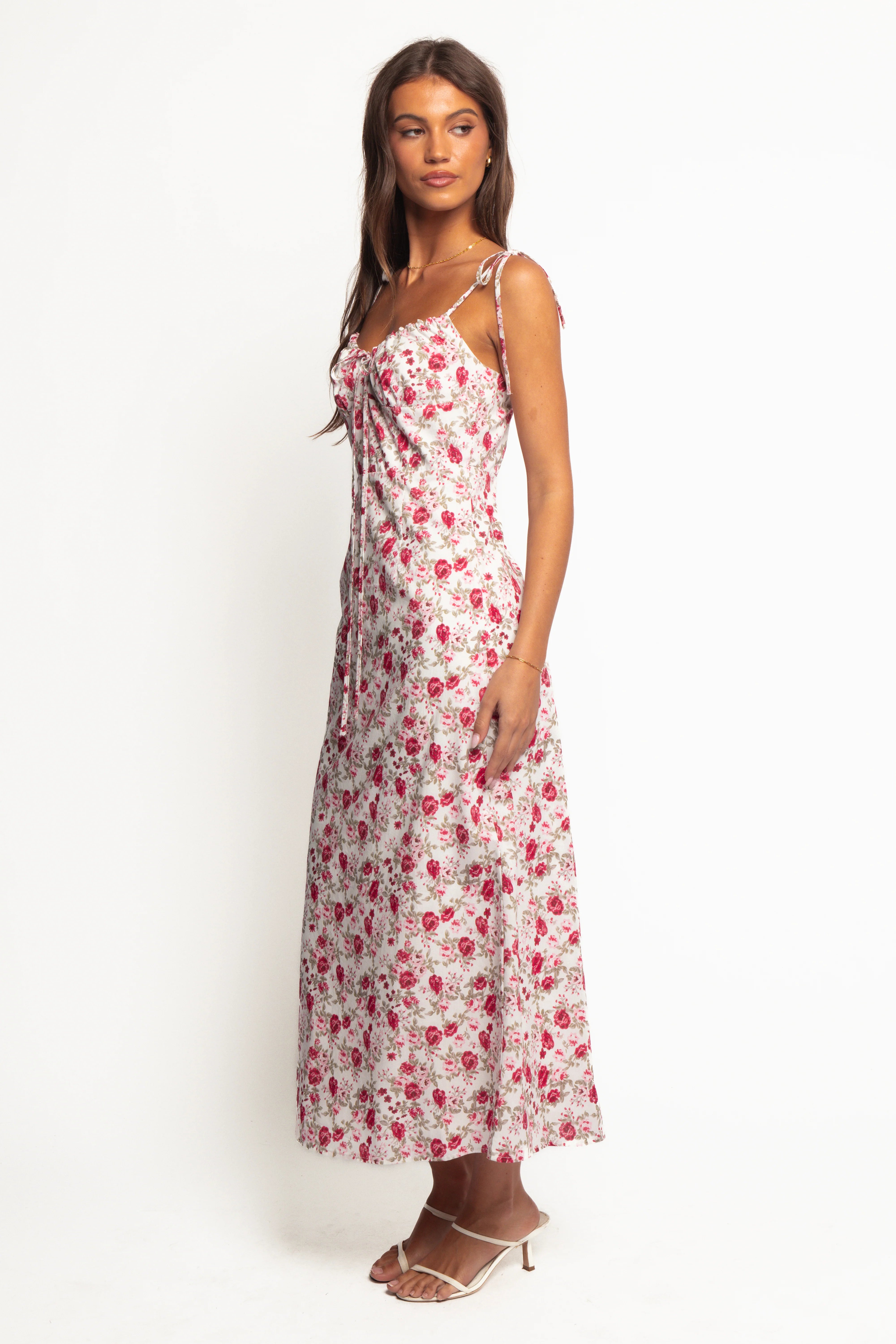 Imelda Midi Dress Rose Print