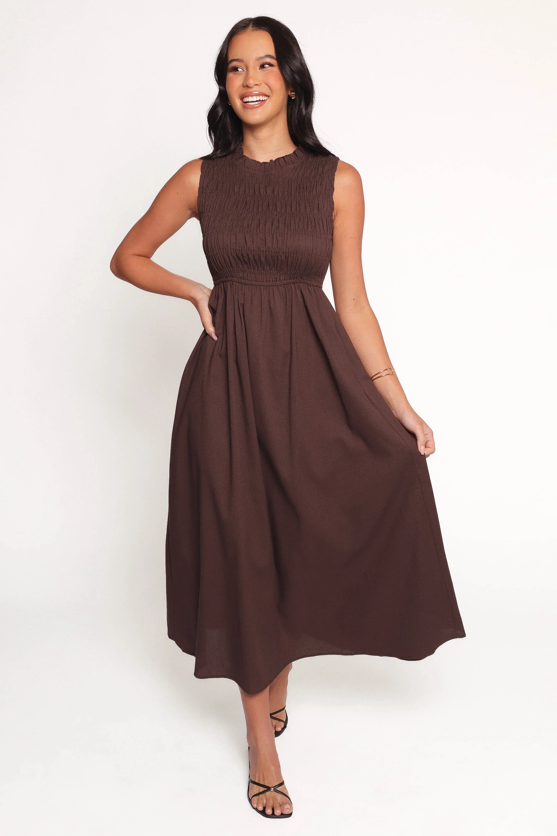Lanna Maxi Dress Chocolate