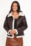 Baxter Shearling Lined Jacket Brown