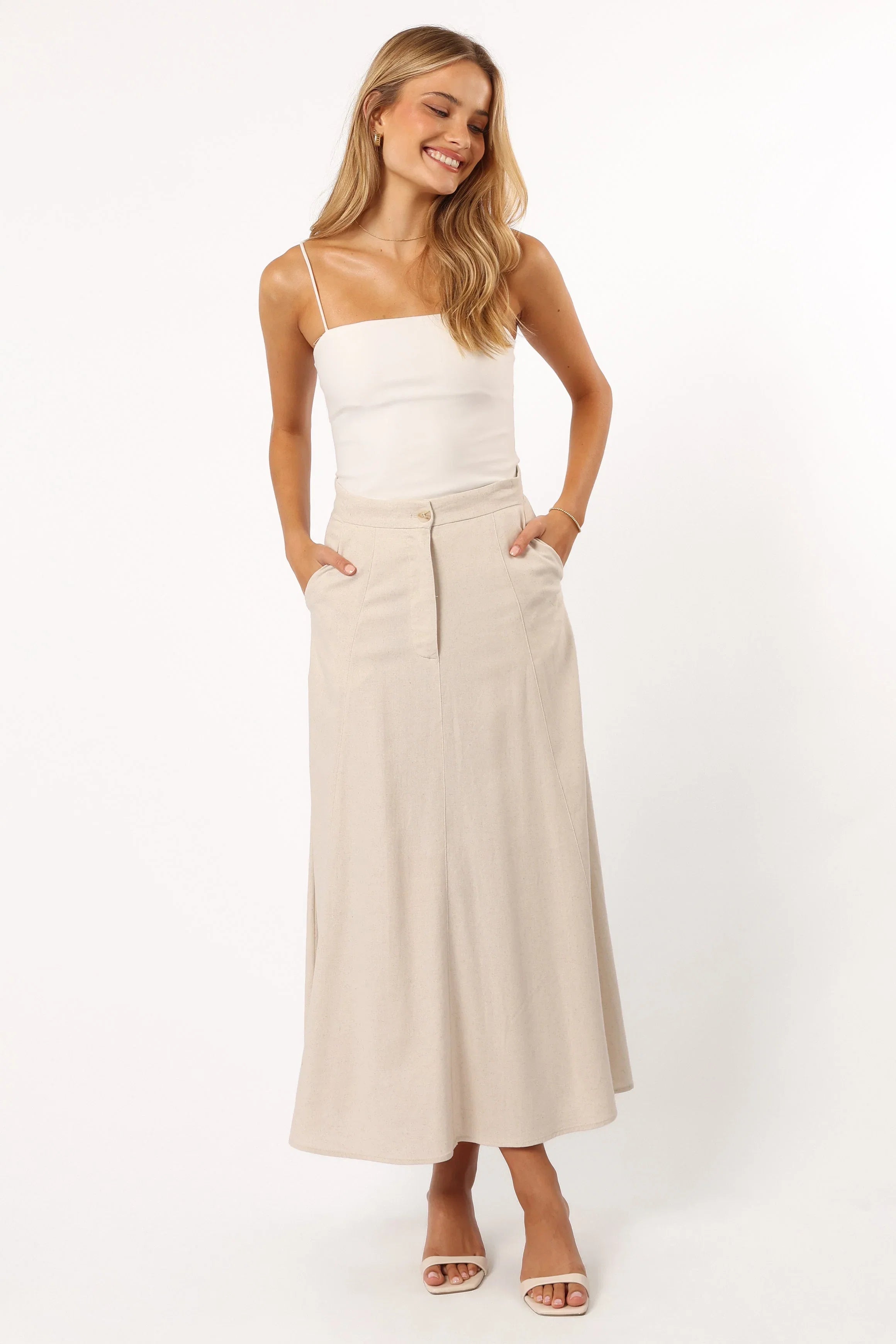 Odetta Maxi Skirt Oatmeal