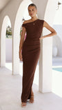 Lilah Maxi Dress Chocolate