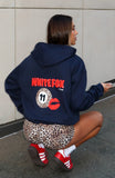 11th Street Shes So Lucky Oversized Hoodie Blueberry Twist