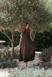 Lanna Maxi Dress Chocolate