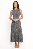 Agatha Midi Dress Black Floral