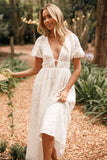 Ayden Midi Dress White