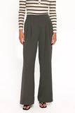 Hayden Pleated Wide Leg Pant Dark Olive