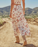 Dusk Prism Floral Maxi Skirt