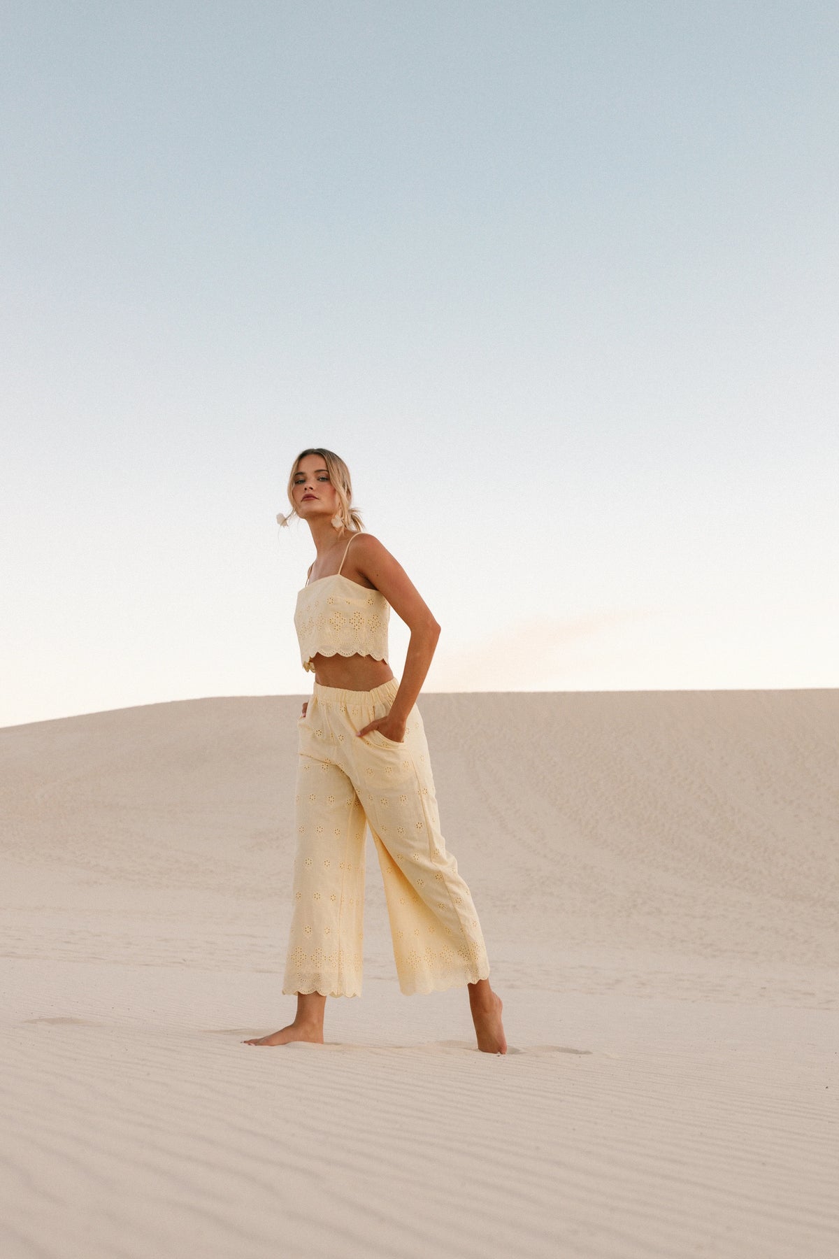 Clementine Pant Set Honeysuckle Yellow
