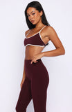 Blitz Sports Bra Merlot Cream