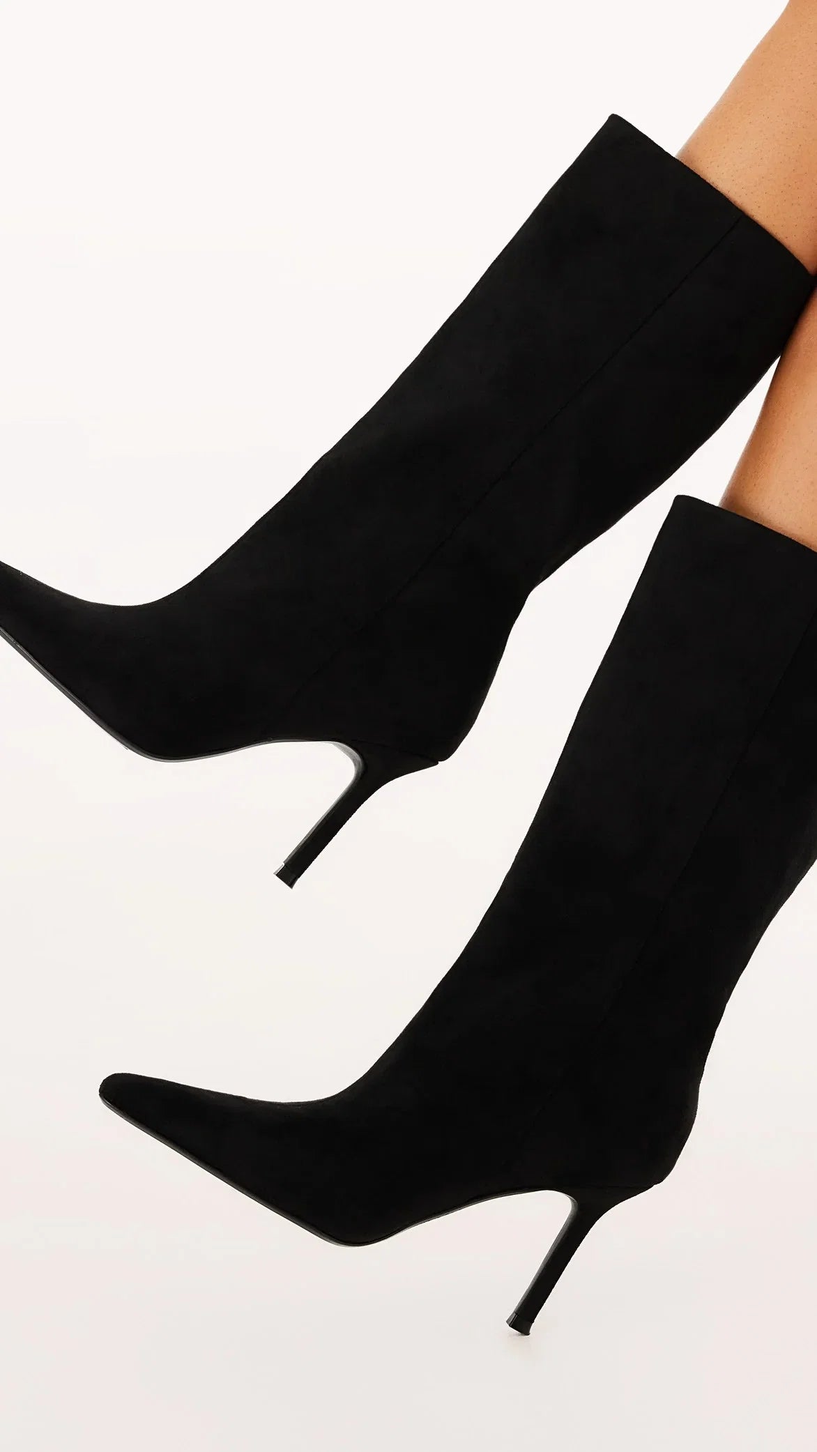 Nour Boots Black Suede