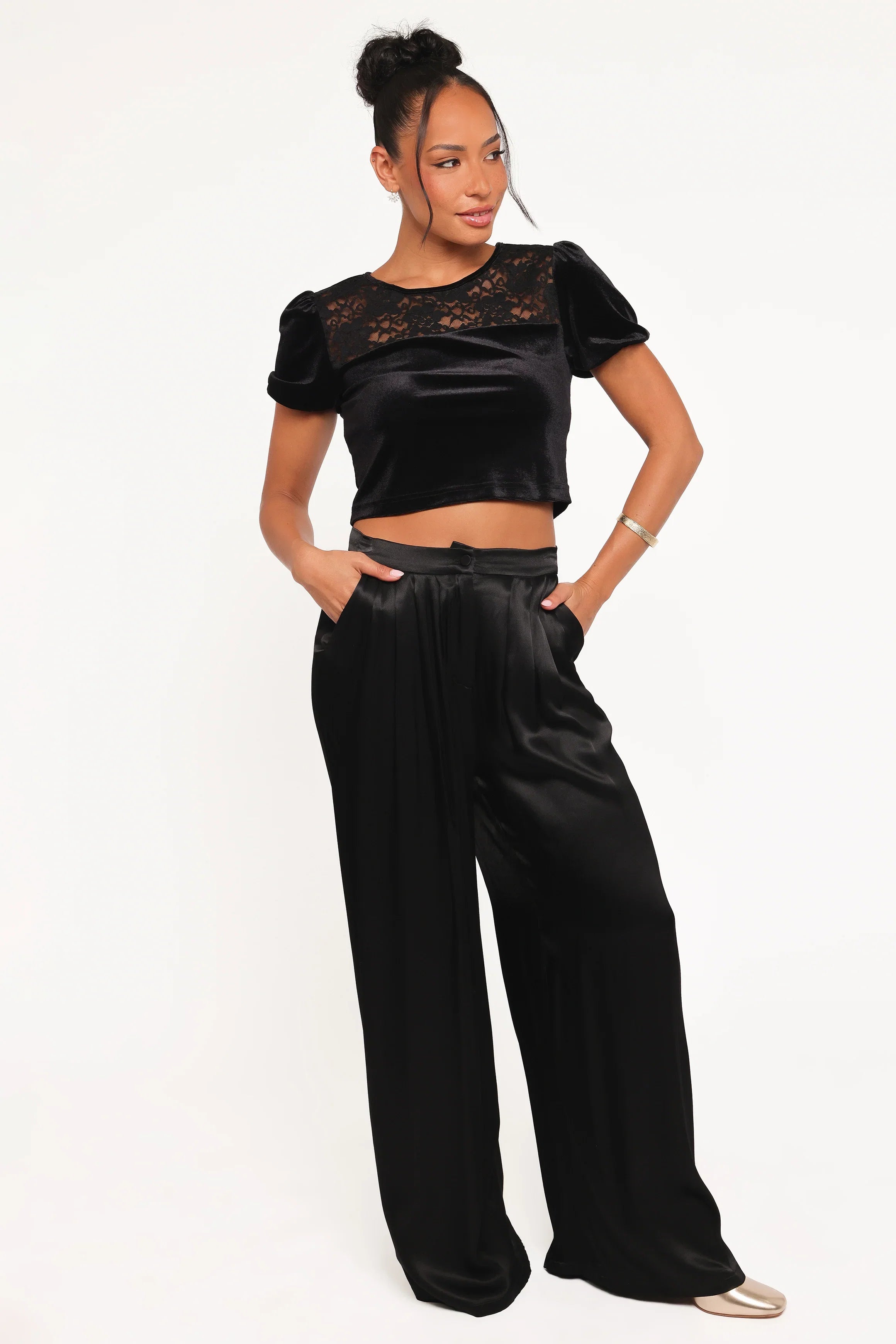 Caitlin Top Black Velvet
