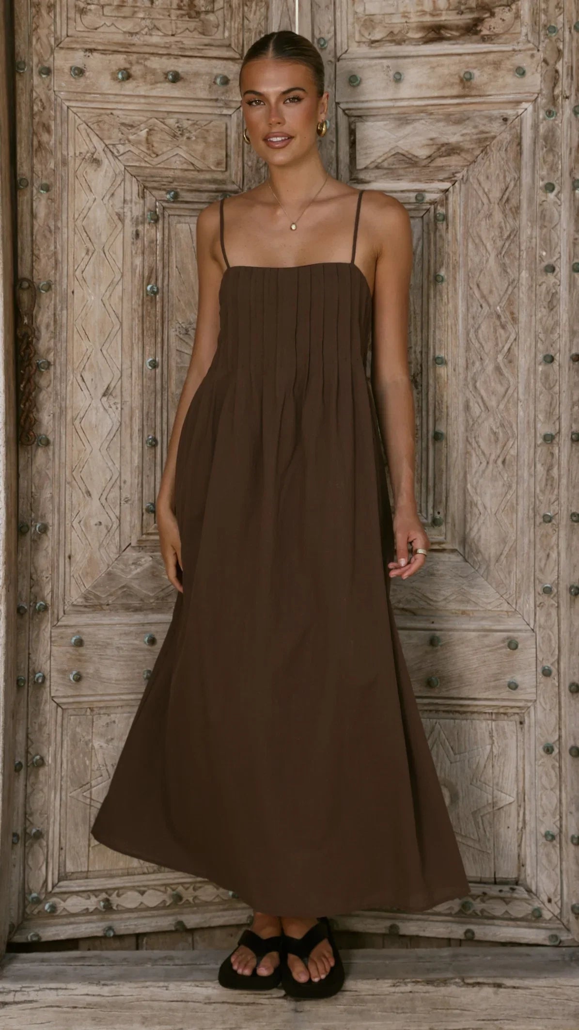 Stayla Maxi Dress Chocolate