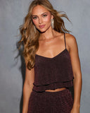 Moon Melt Tiered Lurex Top