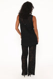 Sammy Embroidered Set Black
