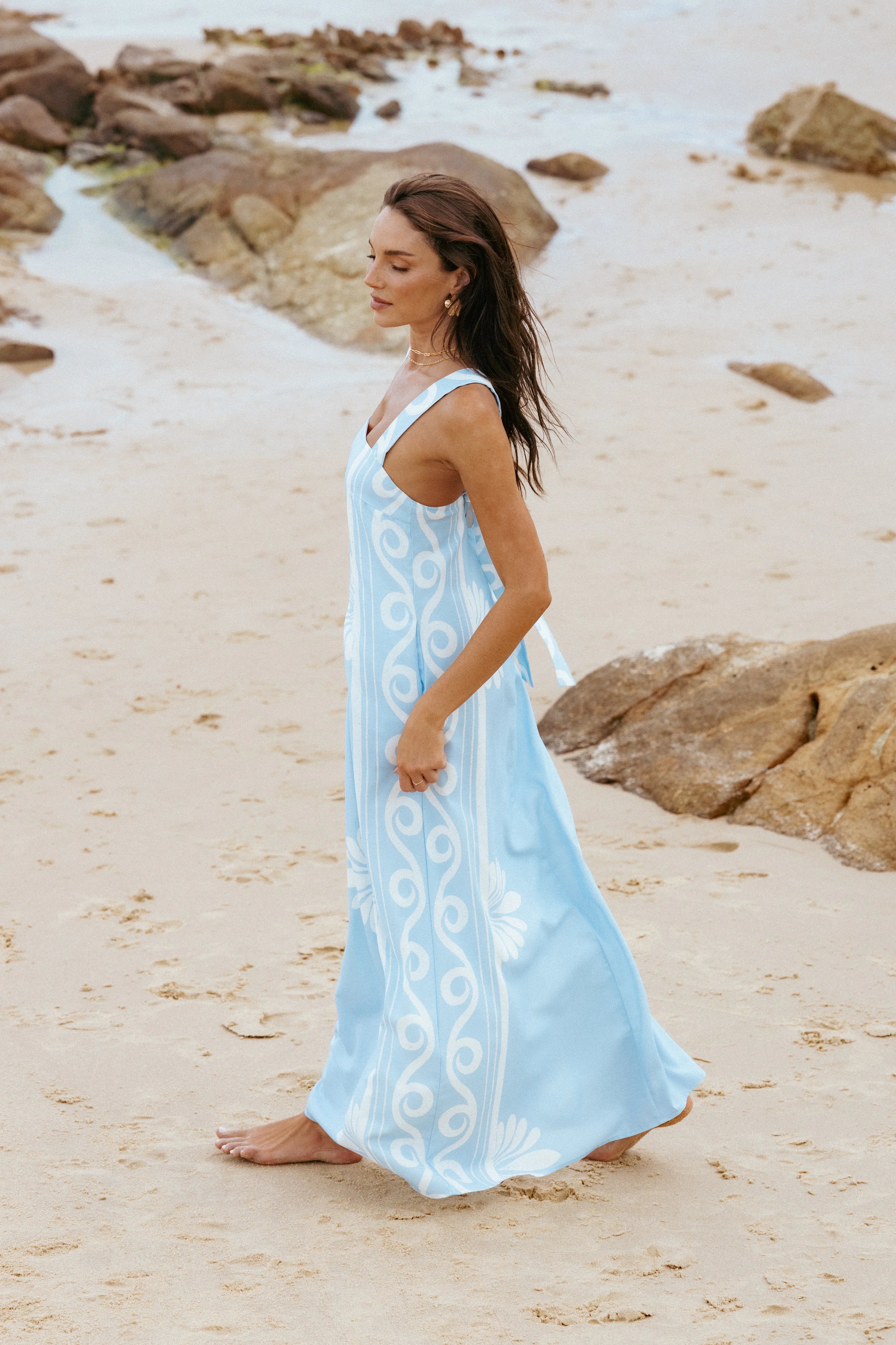 Valeria Maxi Dress Blue