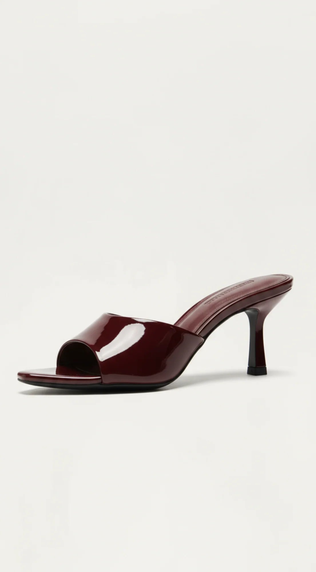 Malina Heeled Mules Burgundy