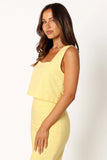 Devlin Top Butter Yellow