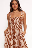 Ginelle Jumpsuit Tan Print