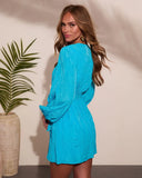 Vacay Mode Wrap Tie Mini Dress