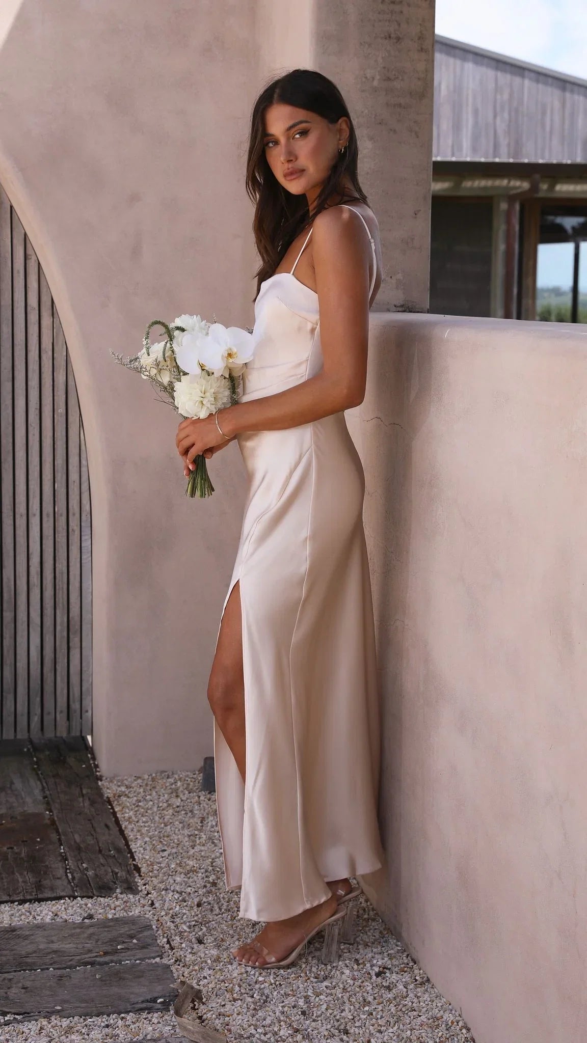 Ilana Maxi Dress Soft Gold
