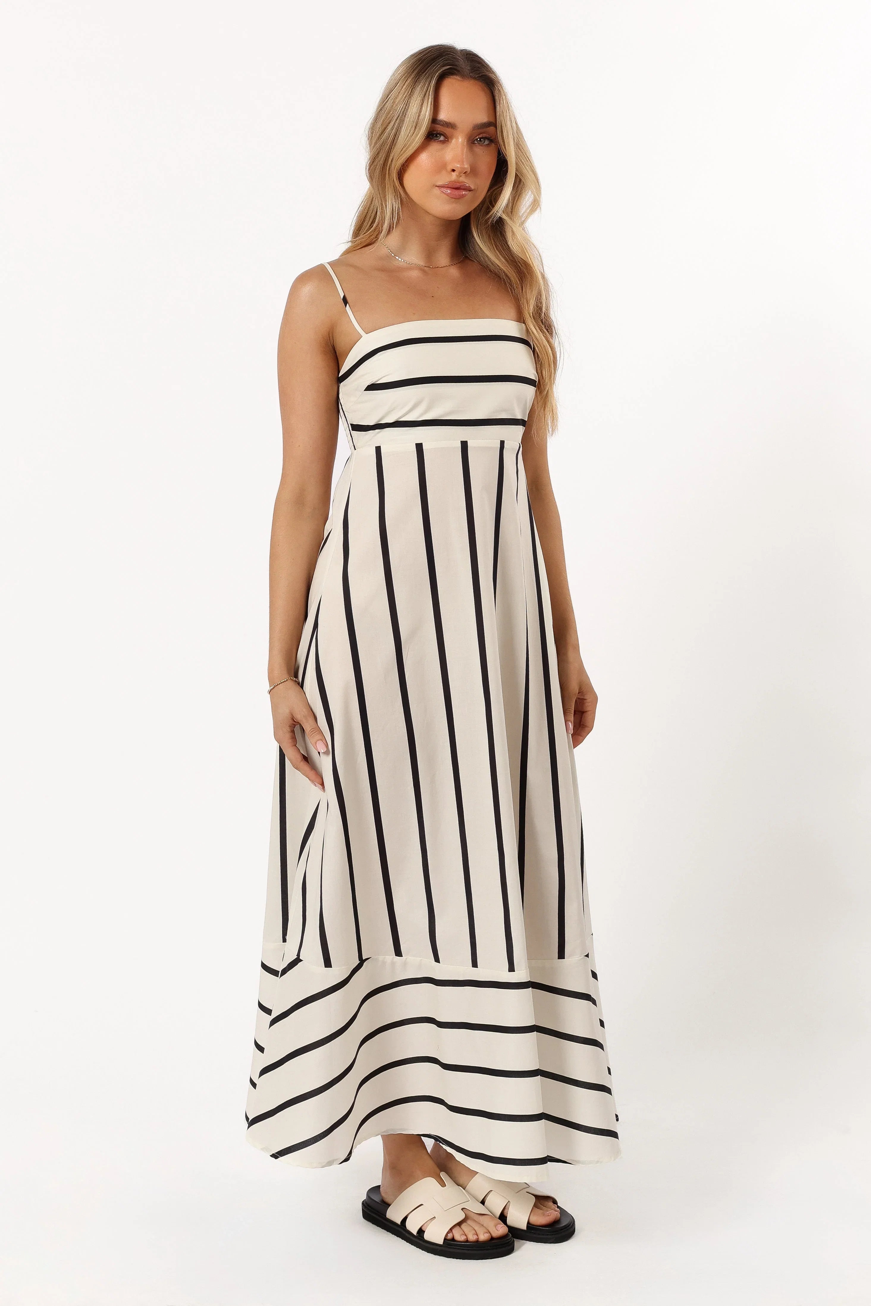 Shantelle Midi Dress Cream Stripe