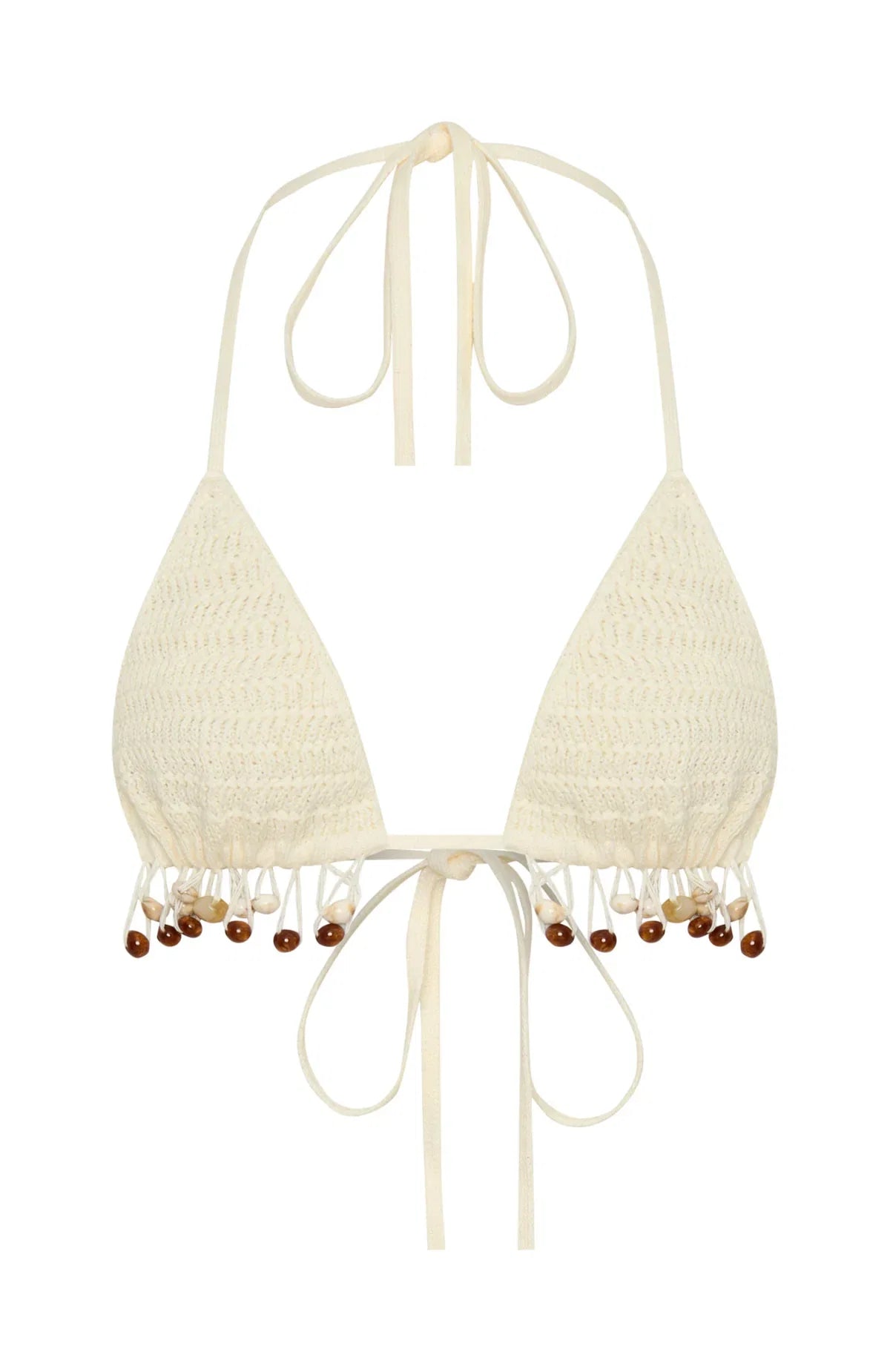 One More Time Crochet Top Off White