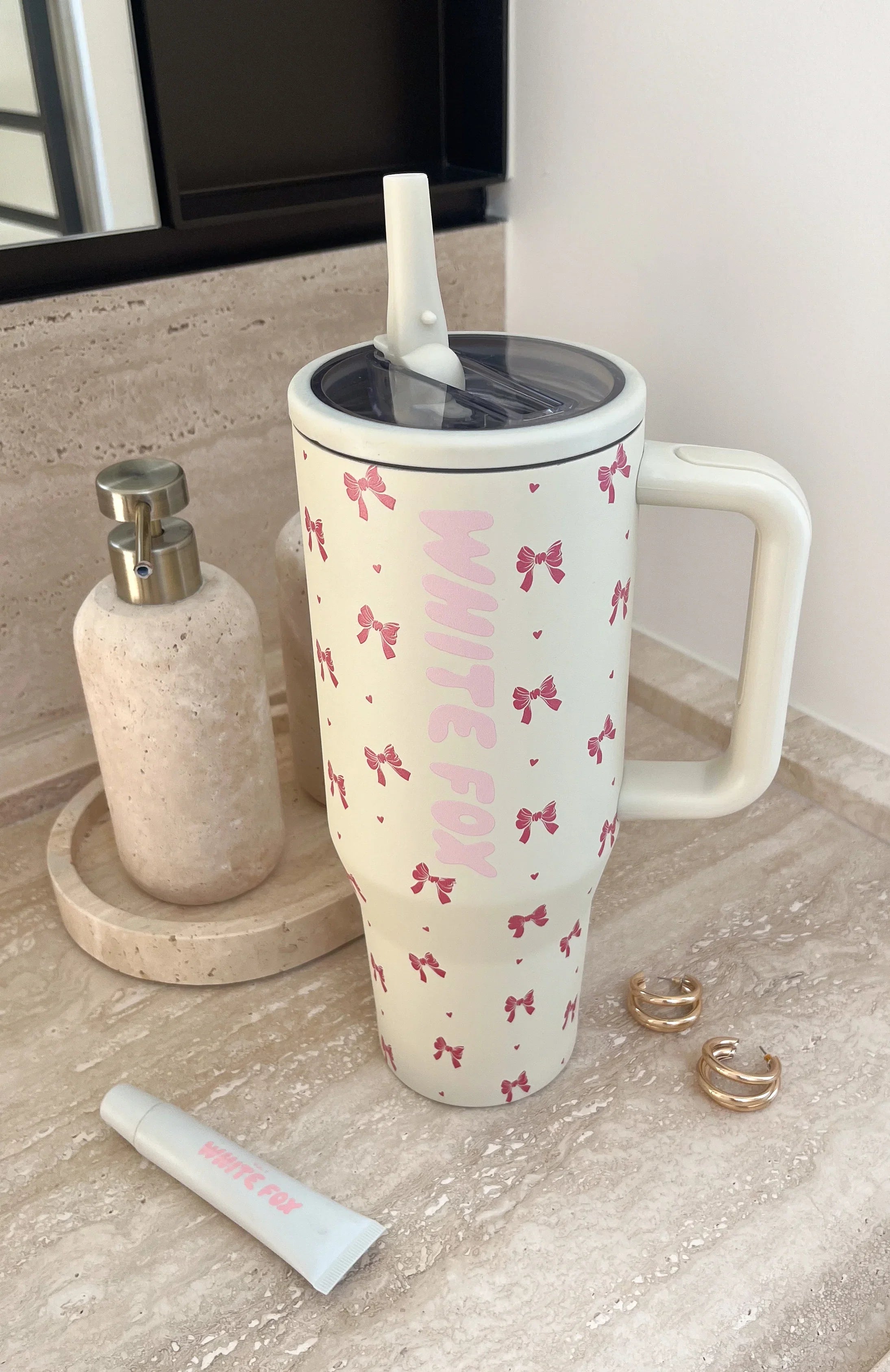Colson Drink Bottle 12 Litre Cream Bows