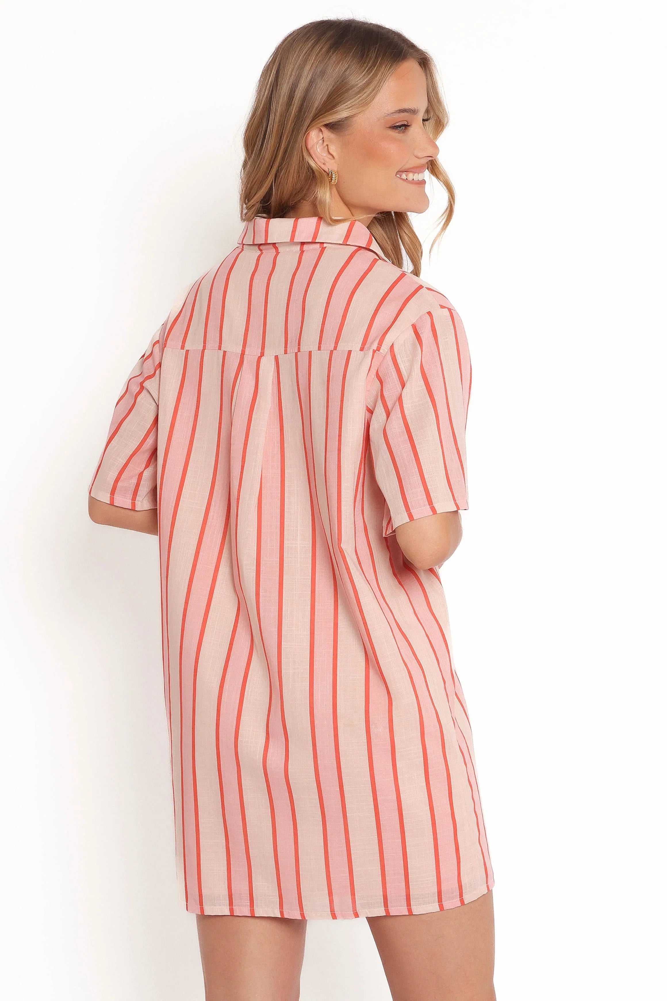 Norah Mini Dress Pink Stripe