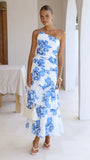 Nalani Maxi Dress Blue Floral