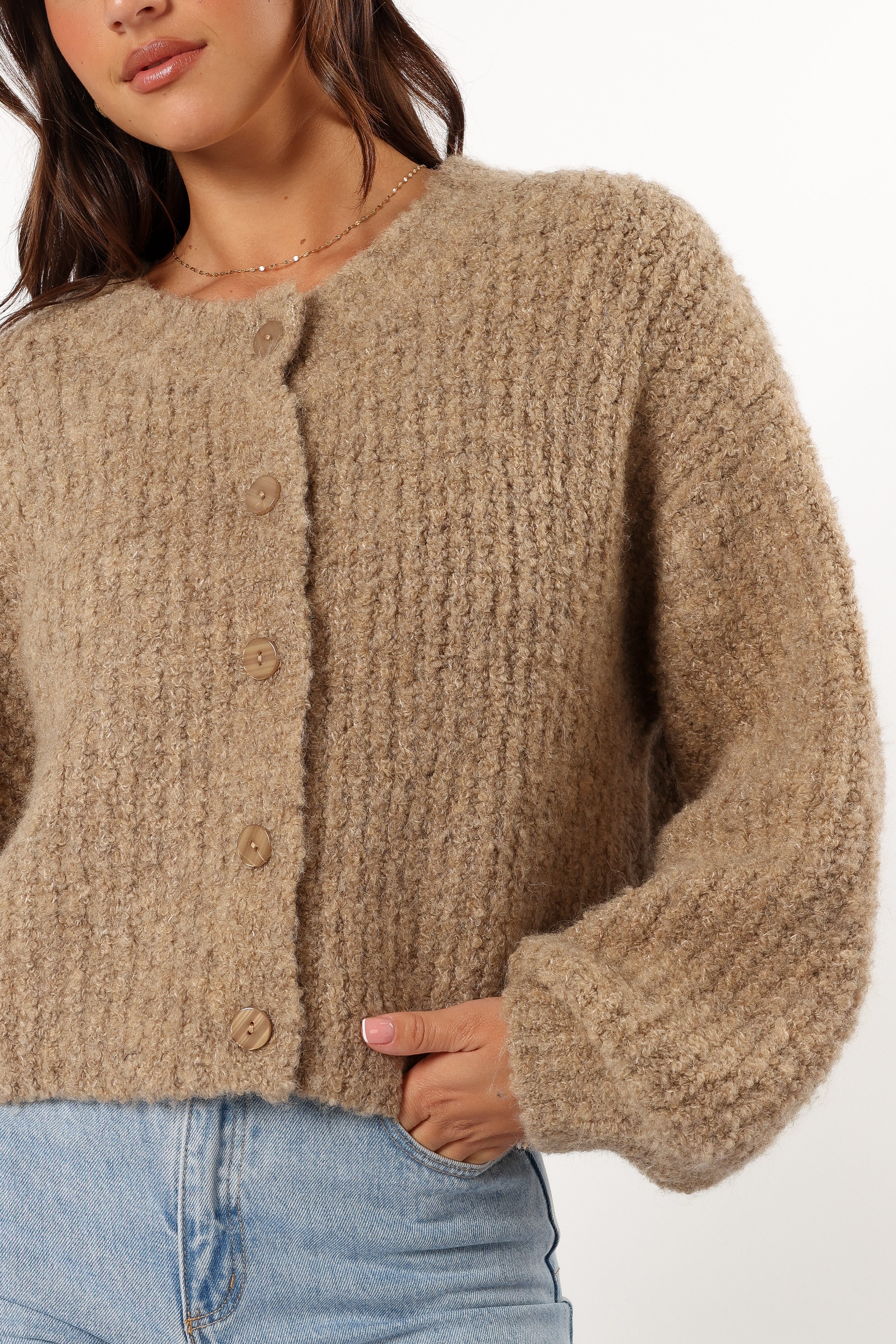 Albertine Cardigan Latte