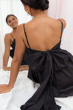 Alice Bow Back Midi Dress Black
