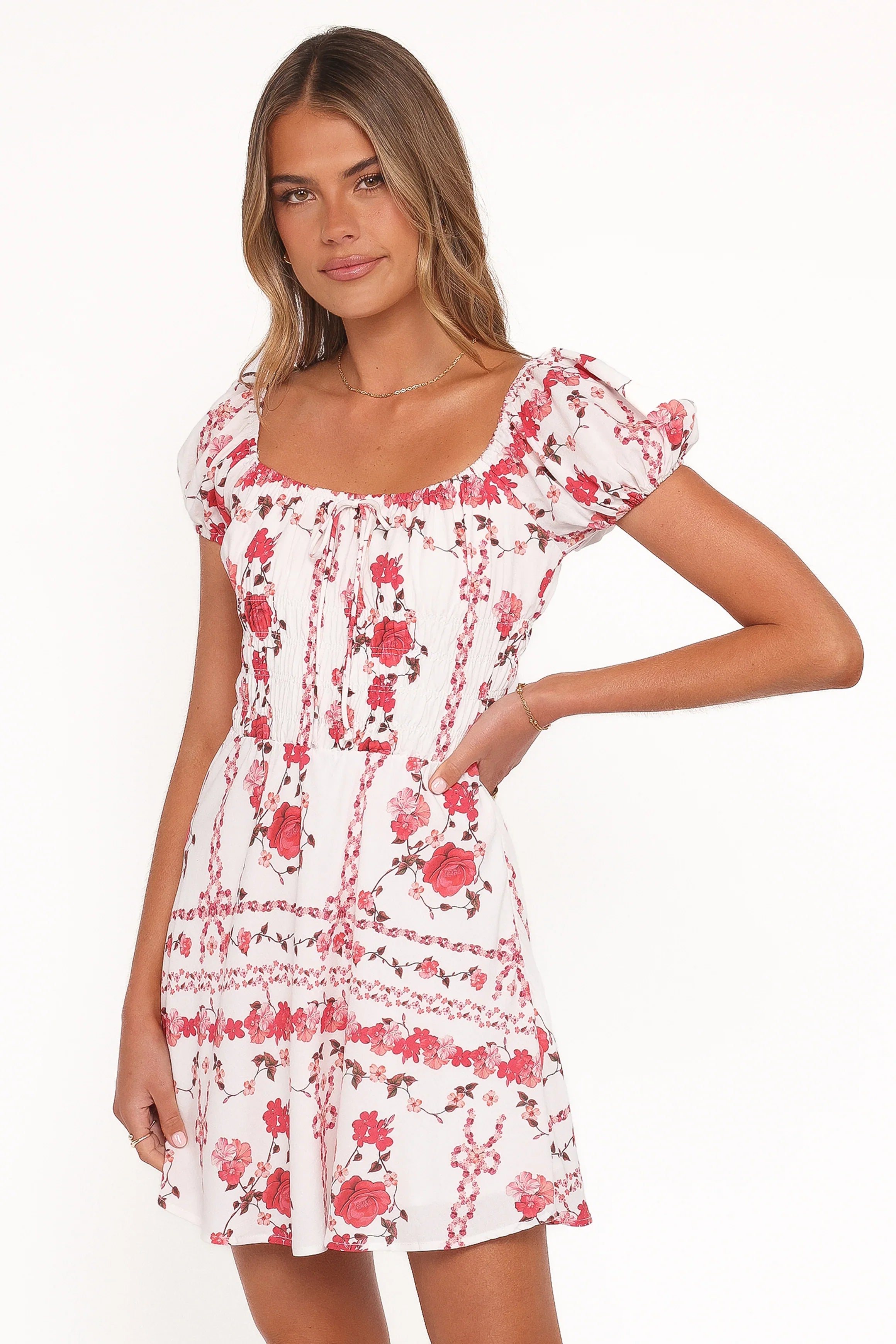 Jorja Mini Dress Red Rose